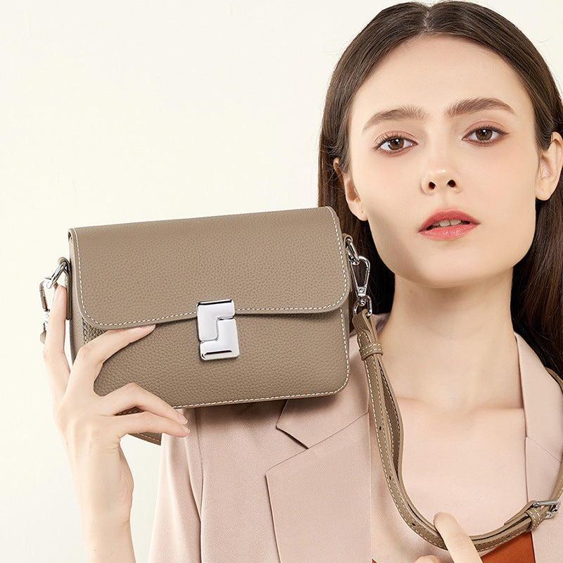 Sac à bandoulière Carré en Cuir
