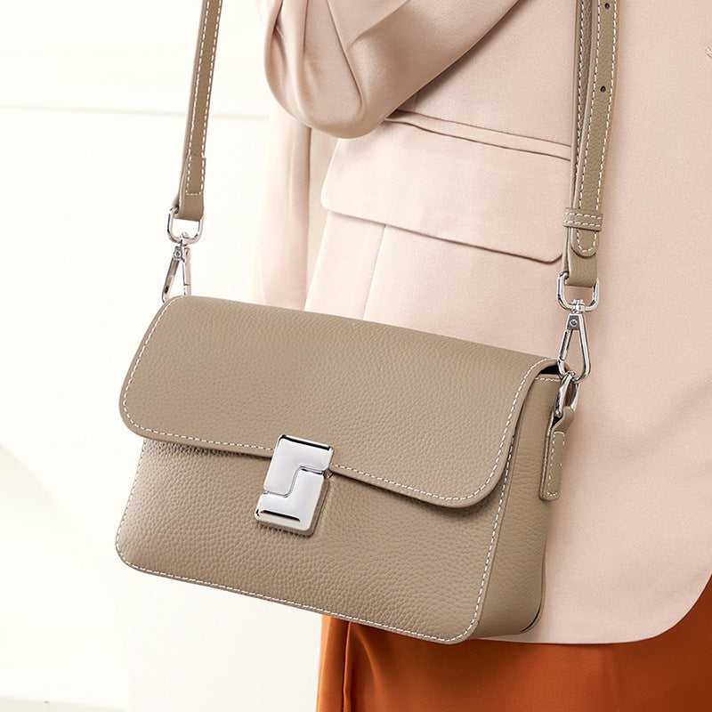 Sac à bandoulière Carré en Cuir