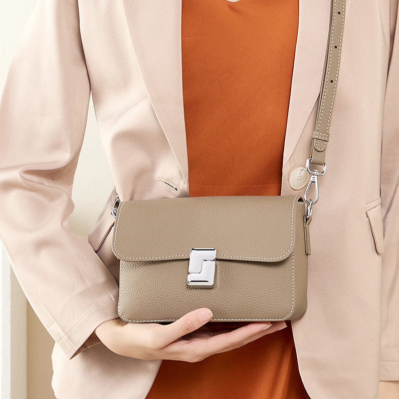 Sac à bandoulière Carré en Cuir