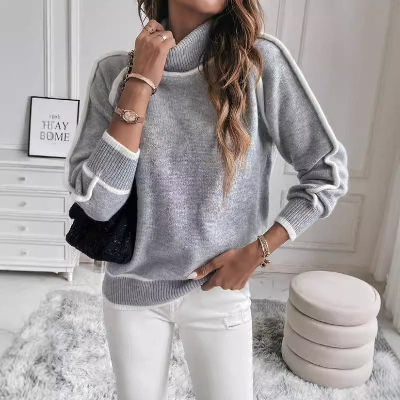 CashmereChic | Pull Col Roulé Élégant