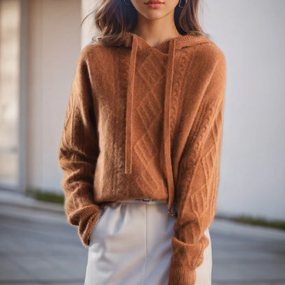 AutumnChic | Pull À Capuche Géométrique